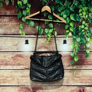 Steve Madden Britta Shoulder Bag Quilted Black Purse Handbag 13x10